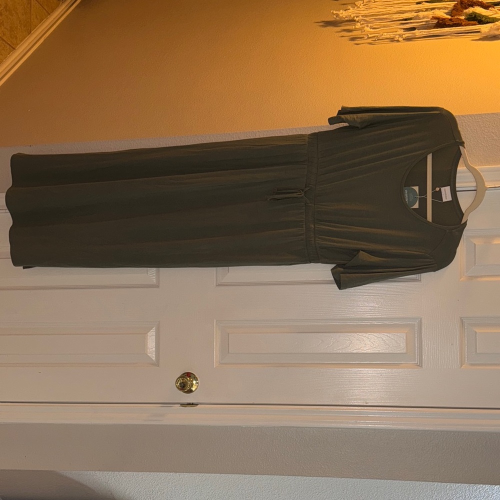 Mama Licious Khaki Maxi Dress